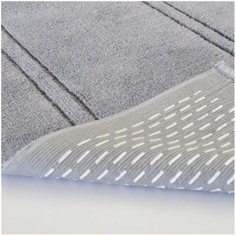 Vannas istabas paklājs Saniplast Bamboo 354162, pelēka krās., 110 cm x 60 cm