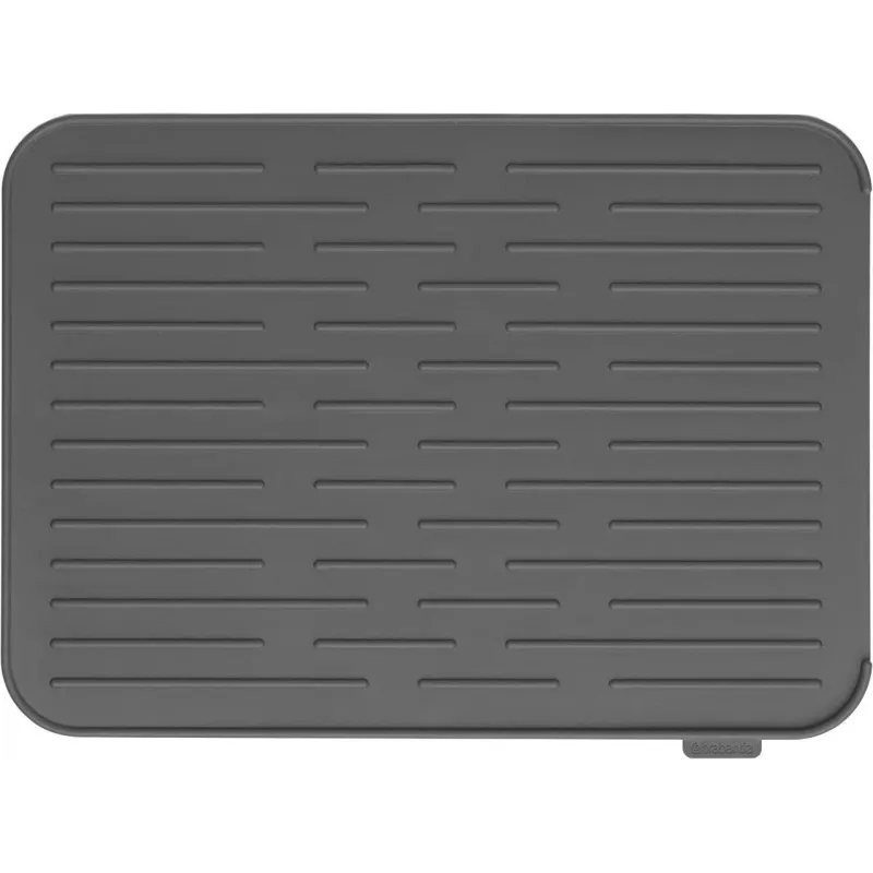 Žāvēšanas paliktnis Brabantia, 43.8 cm x 32.5 cm x 0.9 cm, silikons, pelēka krās.