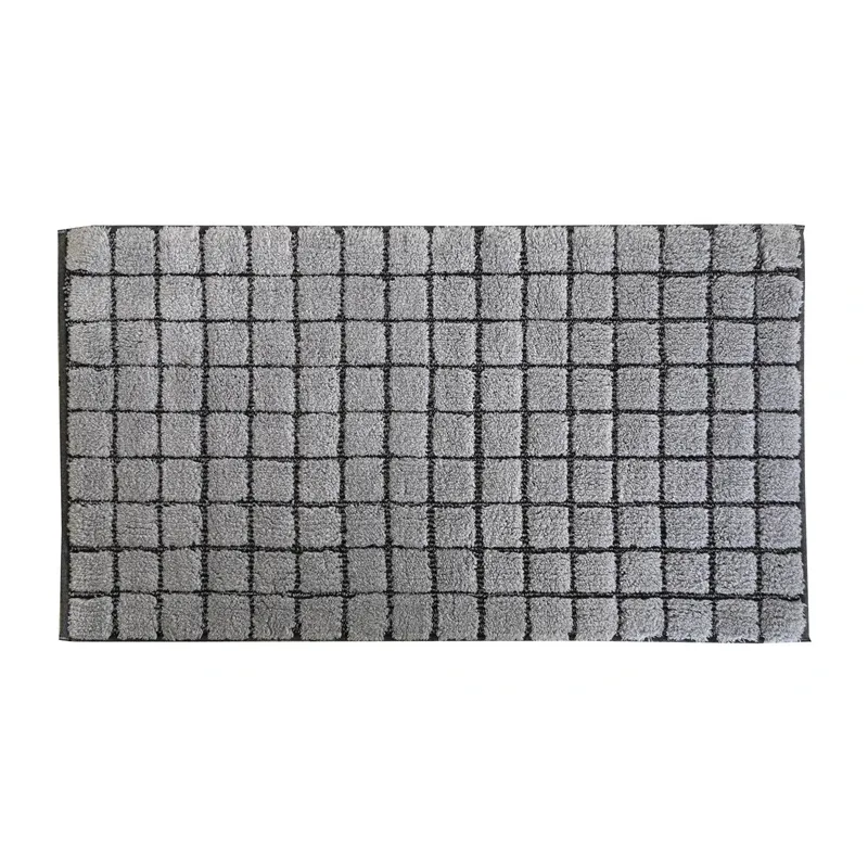 Vannas istabas paklājs Saniplast Plaza Perla, pelēka krās., 110 cm x 60 cm