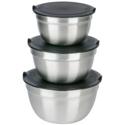 Bļoda metāla ar vāku kompl.3gb