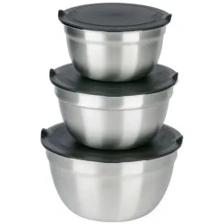 Bļoda metāla ar vāku kompl.3gb
