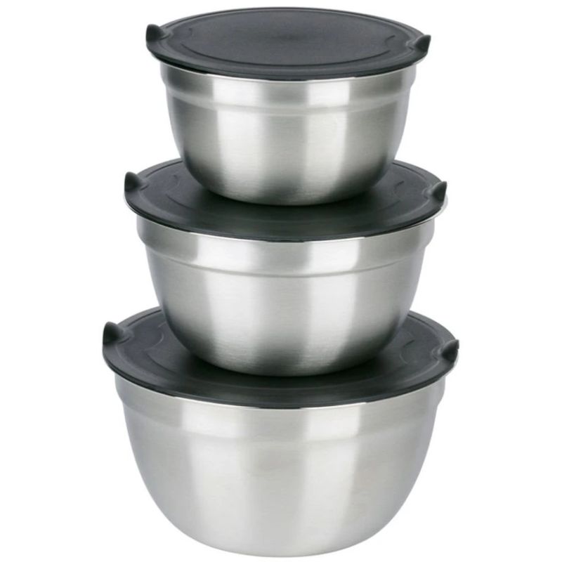 Bļoda metāla ar vāku kompl.3gb