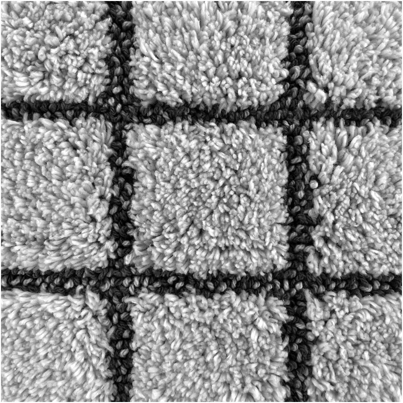 Vannas istabas paklājs Saniplast Plaza Perla, pelēka krās., 110 cm x 60 cm