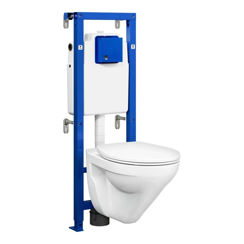 Tualete, novietojams Gustavsberg Nordic3, ar vāku, 1142 mm x 385 mm