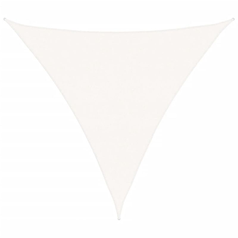 vidaXL saulessargs, HDPE, 5x5x5 m, trīsstūrveida, balts