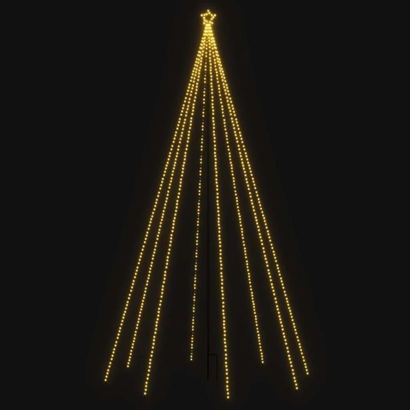 vidaXL Ziemassvētku LED koka gaismiņas, 400 LED, 2,5 m