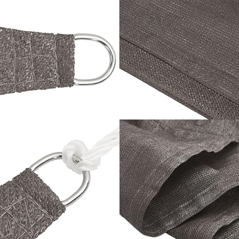 vidaXL saulessargs, 160 g-m², antracītpelēks, 7x7 m, HDPE