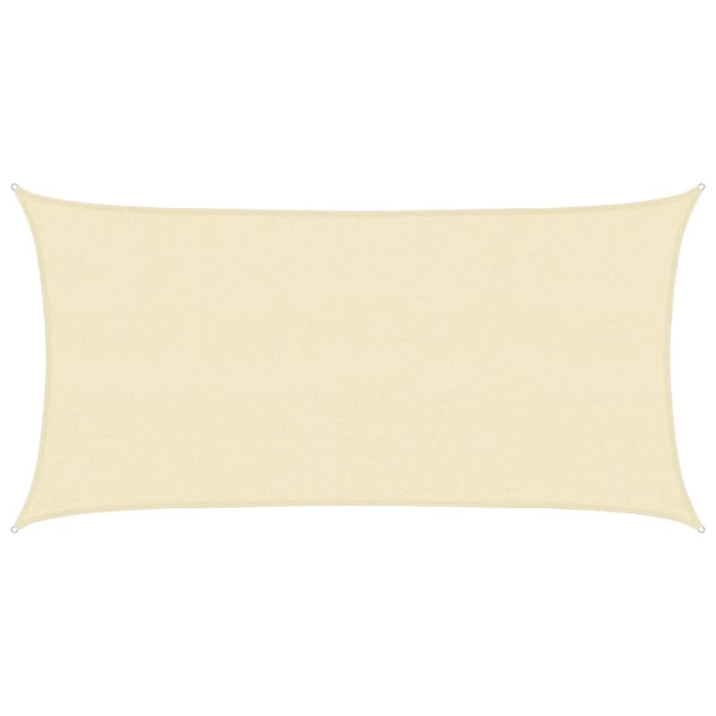 vidaXL saulessargs, 160 g-m², krēmkrāsas, 2,5x5 m, HDPE