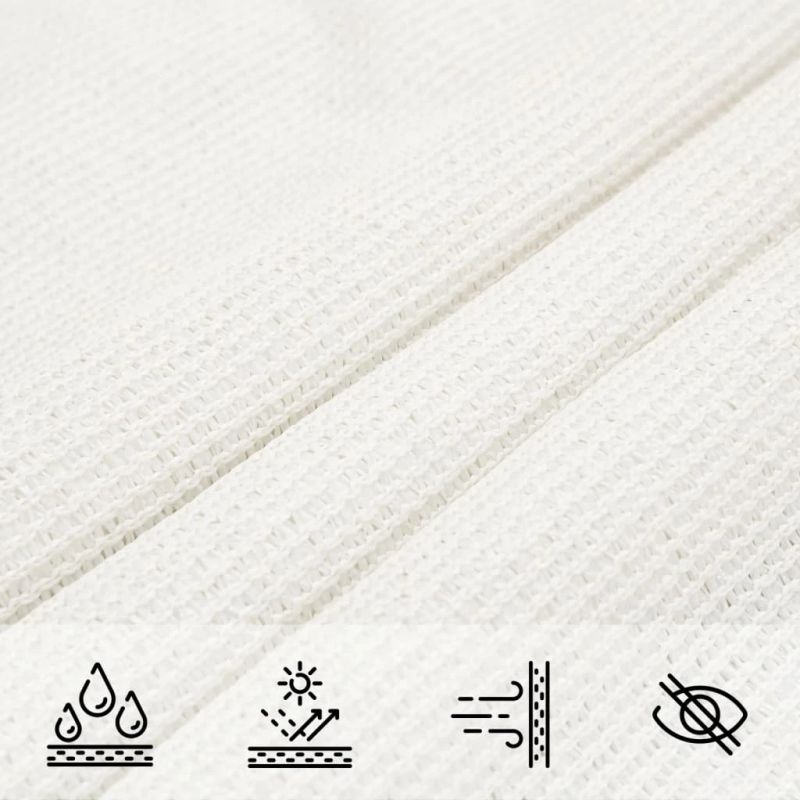 vidaXL saulessargs, 160 g-m², balts, 5x7x7 m, HDPE