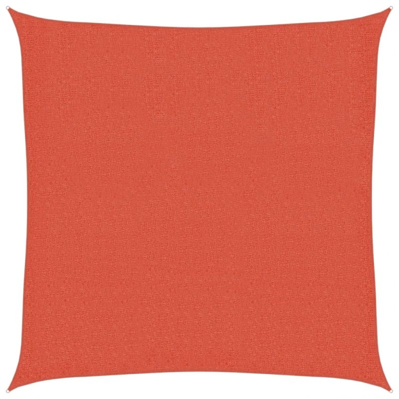vidaXL saulessargs, 160 g-m², kvadrāta, sarkanbrūns, 3,6x3,6 m, HDPE