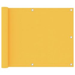 vidaXL balkona aizslietnis, 75x400 cm, dzeltens audums