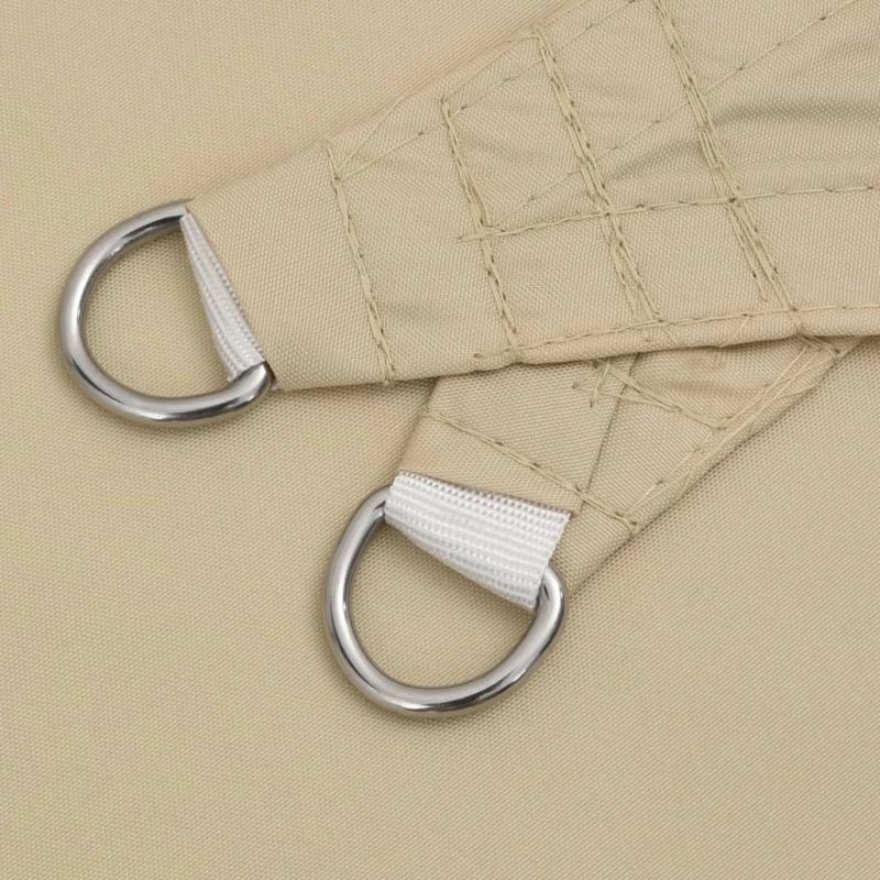 vidaXL saulessargs, 5x5 m, kvadrāta forma, bēšs oksforda audums