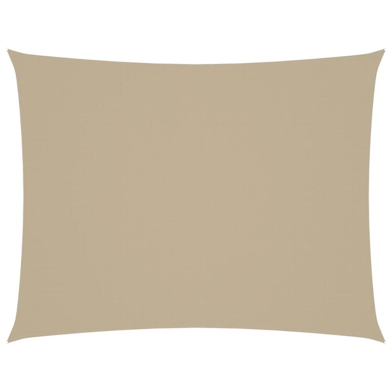 vidaXL saulessargs, taisnstūra, 5x7 m, bēšs oksforda audums