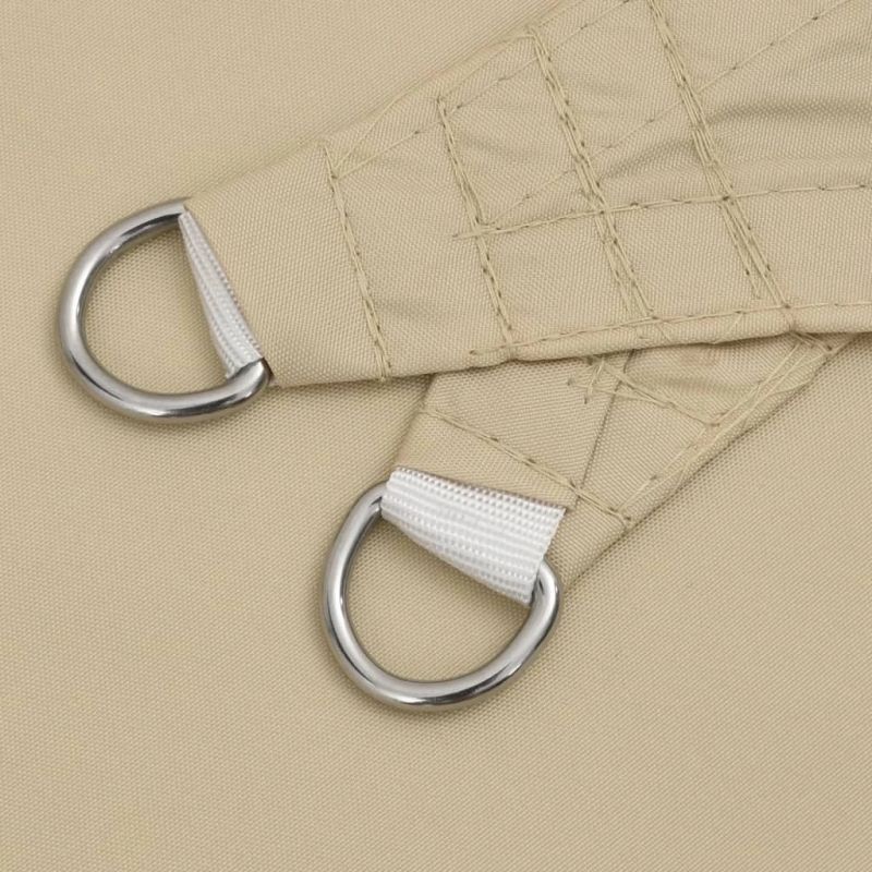 vidaXL saulessargs, taisnstūra, 5x7 m, bēšs oksforda audums