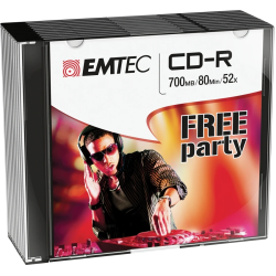 Emtec CD-R 700MB-80MIN 52x Free Party 10 pcs
