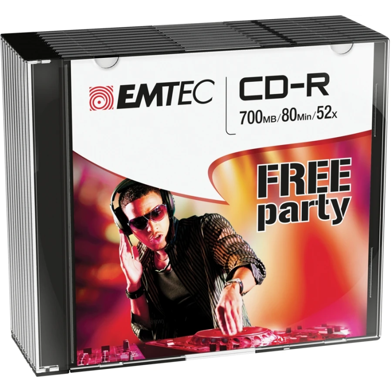 Emtec CD-R 700MB-80MIN 52x Free Party 10 pcs