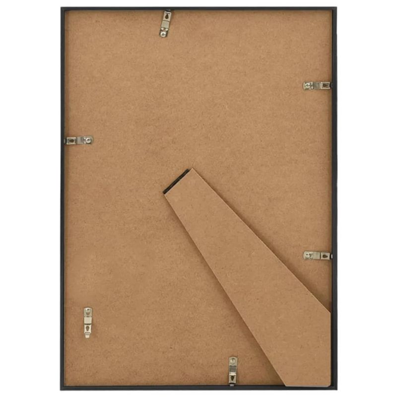 vidaXL foto rāmji, 3 gab., galdam, melni, 18x24 cm, MDF