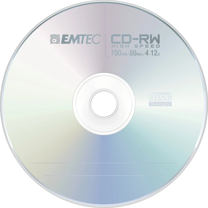 Emtec CD-RW 700MB 4-12x Music Vibes 5 pcs