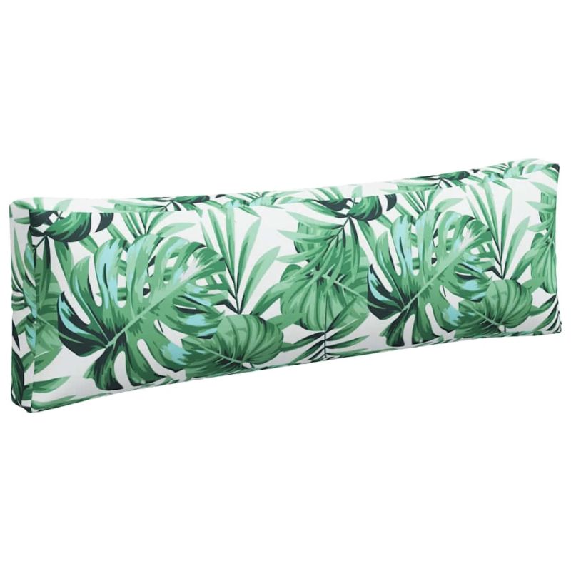 vidaXL palešu matrači, 3 gab., audums ar lapu apdruku