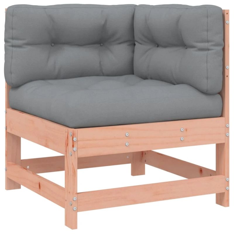 vidaXL 8-daļīgs dārza atpūtas mēbeļu komplekts ar matračiem, egle