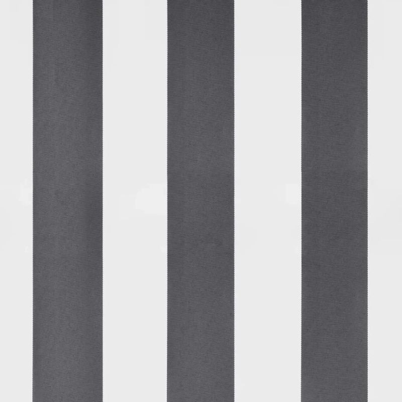 vidaXL manuāli izvelkama nojume ar LED, pelēka un balta, 450x350 cm