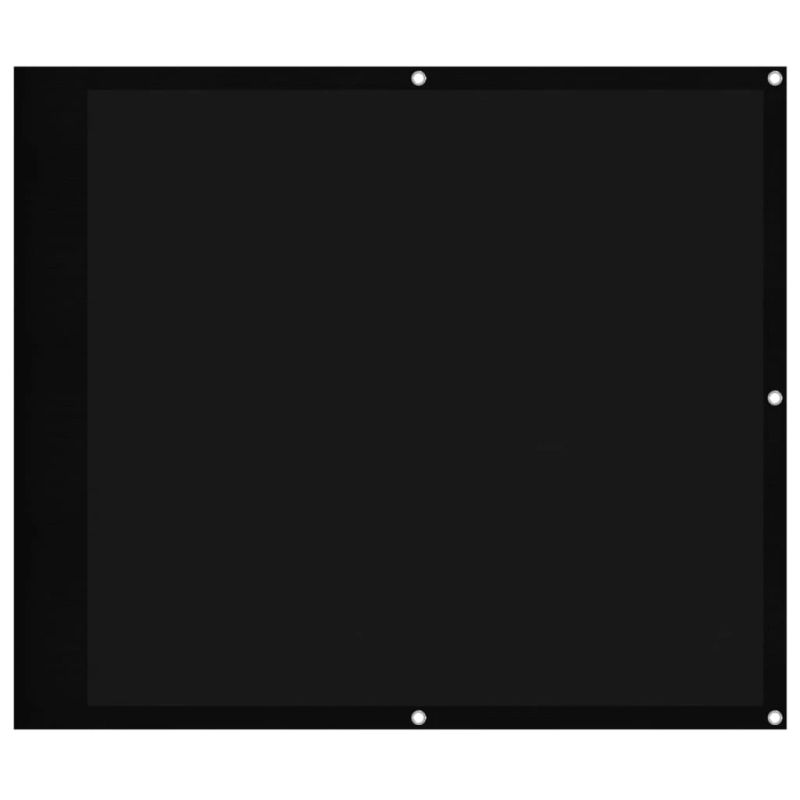 vidaXL balkona aizslietnis, melns, 90x800 cm, 100% poliestera oksforda