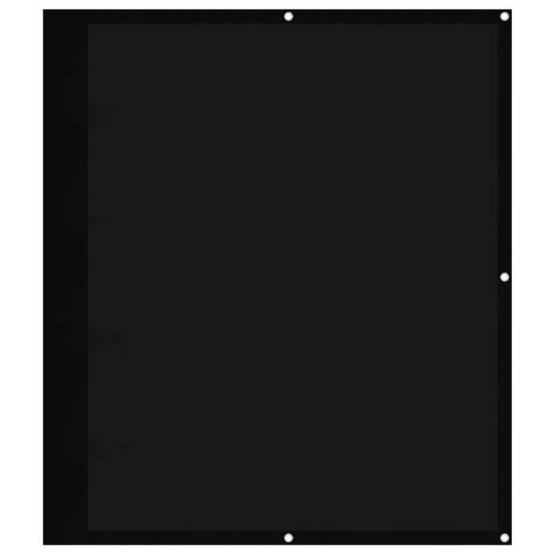 vidaXL balkona aizslietnis, melns, 120x1000 cm, 100% poliestera