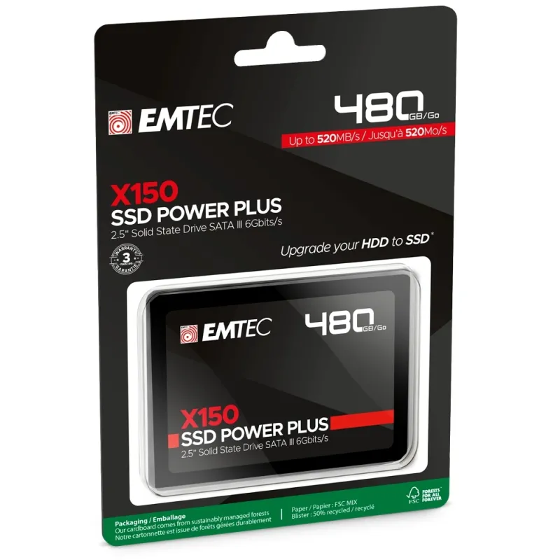Emtec SSD 2.5 Sata X150 480GB Power Plus