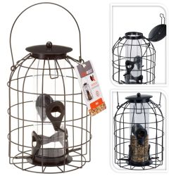 Putnu barotava sēklām ar metāla režģi 17x23cm