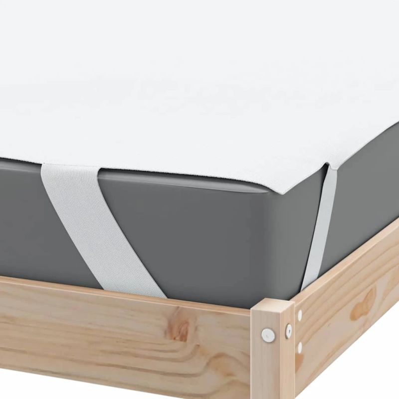 vidaXL matraču pārvalki, balta, 90x200 cm, ūdensdroši