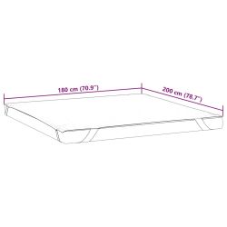 vidaXL matraču pārvalki, balta, 180x200 cm, ūdensdroši