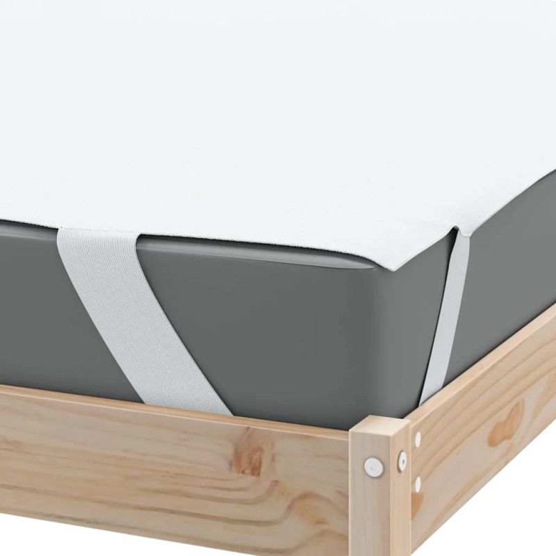 vidaXL matraču pārvalki, balta, 140x220 cm, ūdensdroši