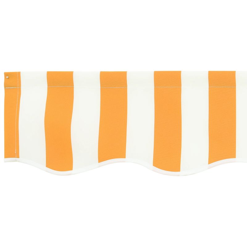 vidaXL Markīzes rezerves audums Dzeltena un balta 280 x 195 cm