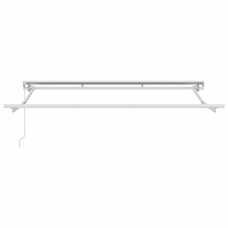 vidaXL Izvelkams jumtiņš Krēmkrāsa 300 x 200 cm Poliesters un metāls