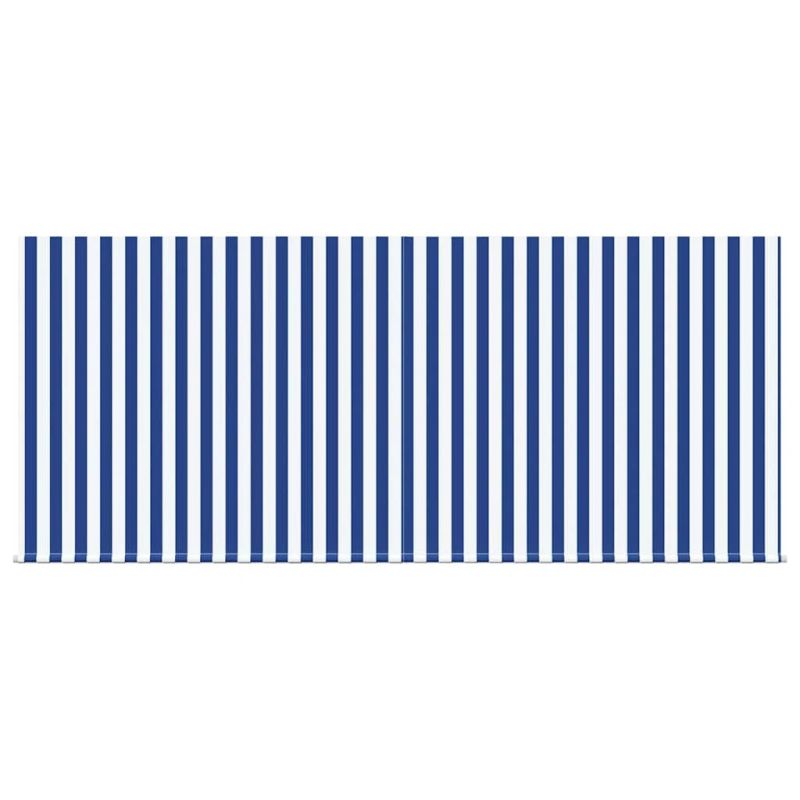 vidaXL Izvelkams jumtiņš Zila un balta 300 x 200 cm