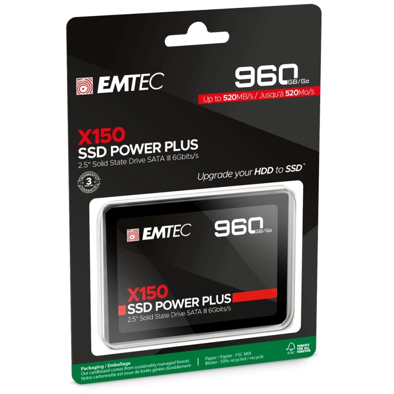 Emtec SSD 2.5 Sata X150 960GB Power Plus