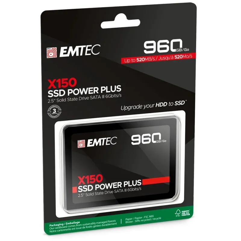Emtec SSD 2.5 Sata X150 960GB Power Plus