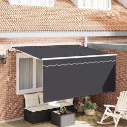 vidaXL Izvelkams jumtiņš Antracīts 300 x 200 cm