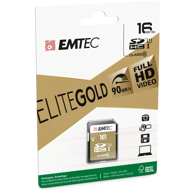 Emtec SDHC 16GB UHS-I U1 EliteGold