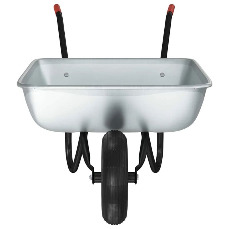 vidaXL Dēlis Sudrabs un melns 133 x 62,5 x 58 cm Tērauds