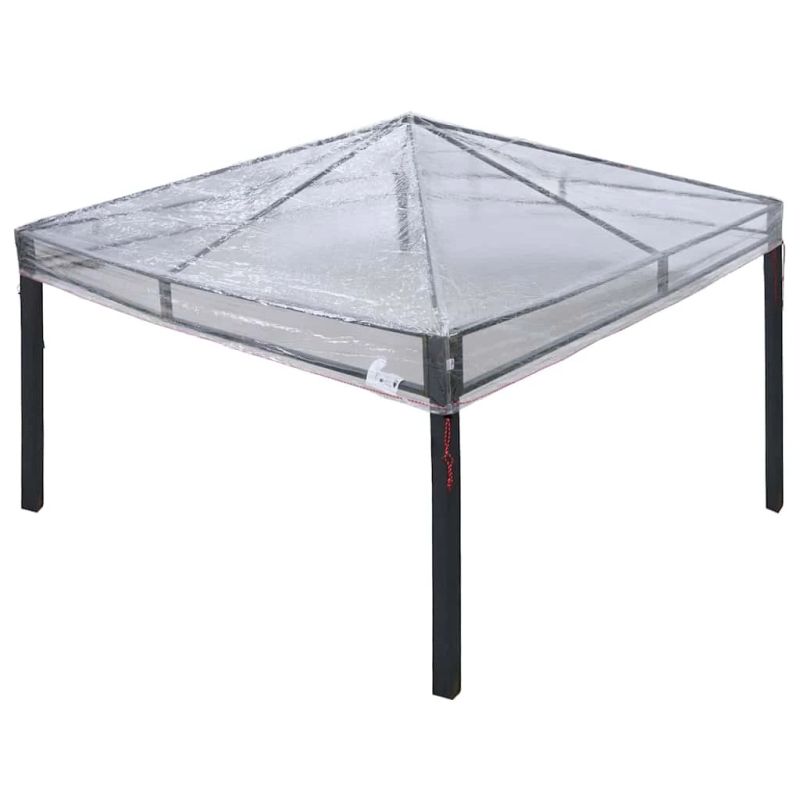vidaXL Lapene seguma nomaiņa Caurspīdīgs 300 x 300 x 26 cm PVC