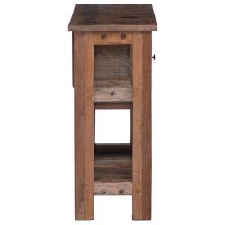 vidaXL Plakans Brūna 60 x 30 x 70 cm Cietais atjaunotais koks