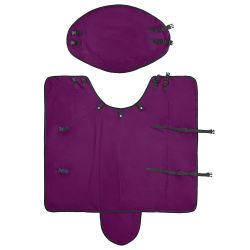 vidaXL Zirgu sega Tumši zaļa un melna 105 cm Poliesters