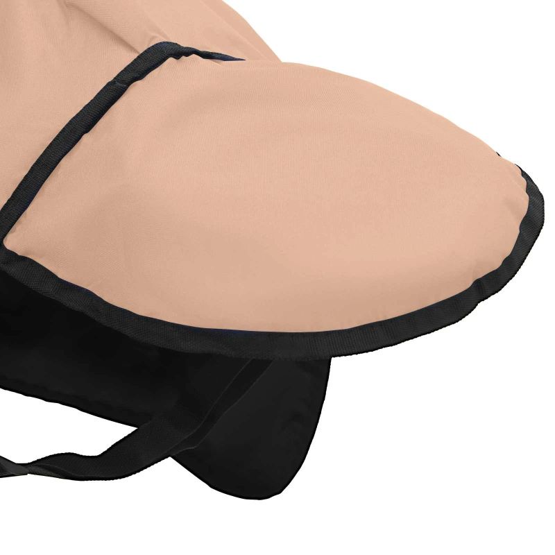 vidaXL Zirgu sega Kapučīno 115 cm Poliesters