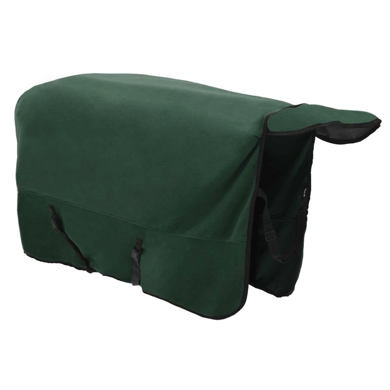 vidaXL Zirgu sega Pilnīgi tumši zaļa Poliesters