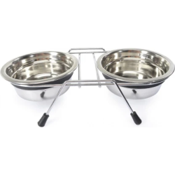 Camon SILENT nerūsējjošā bļodu statīvs ar 2 x 0.35l bļodam