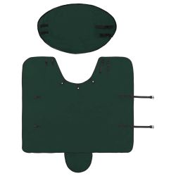 vidaXL Zirgu sega Pilnīgi tumši zaļa Poliesters