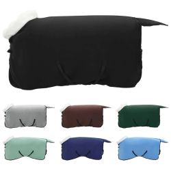 vidaXL Zirgu sega Melna 75 cm Polāra poliestera