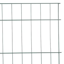 vidaXL Dīķa žoga komplekts 8 pcs Zaļa 50 x 80 cm Tērauds