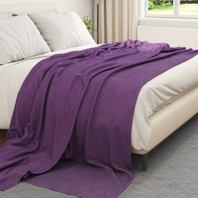 vidaXL Pleds Violeta 270 x 240 cm Flīss